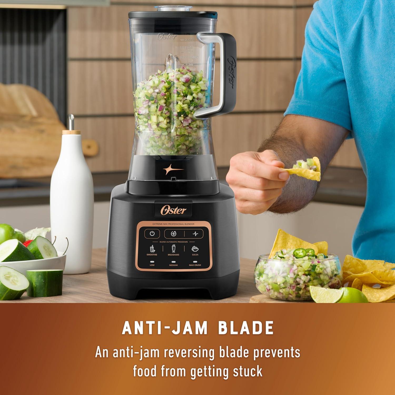 image:imageOster Extreme Mix Blender 1500Watt HighSpeed Countertop Blender with 64oz Jar amp Auto Programs Perfect for Smoothies Milkshakes Salsa1500 Watts Tritan Jar