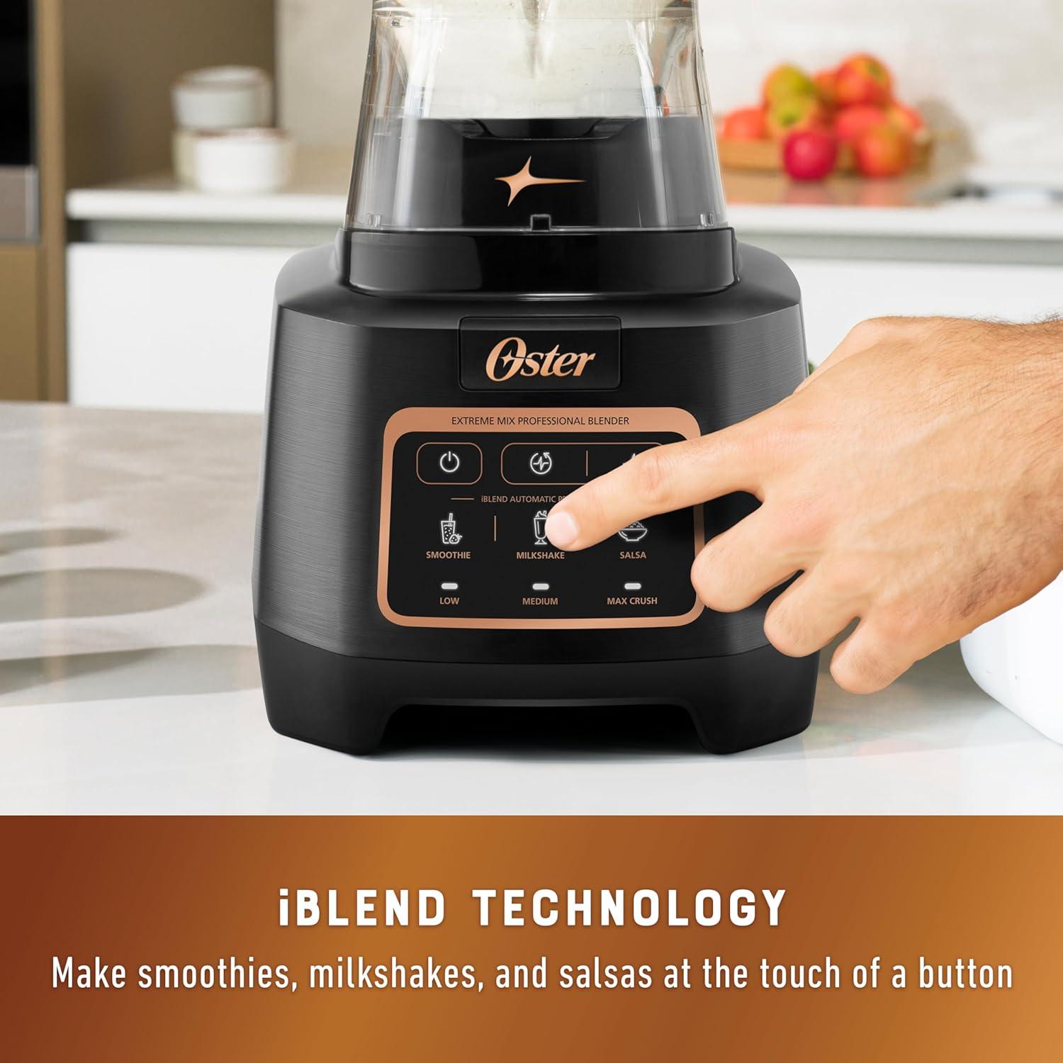 image:imageOster Extreme Mix Blender 1500Watt HighSpeed Countertop Blender with 64oz Jar amp Auto Programs Perfect for Smoothies Milkshakes Salsa1500 Watts Tritan Jar