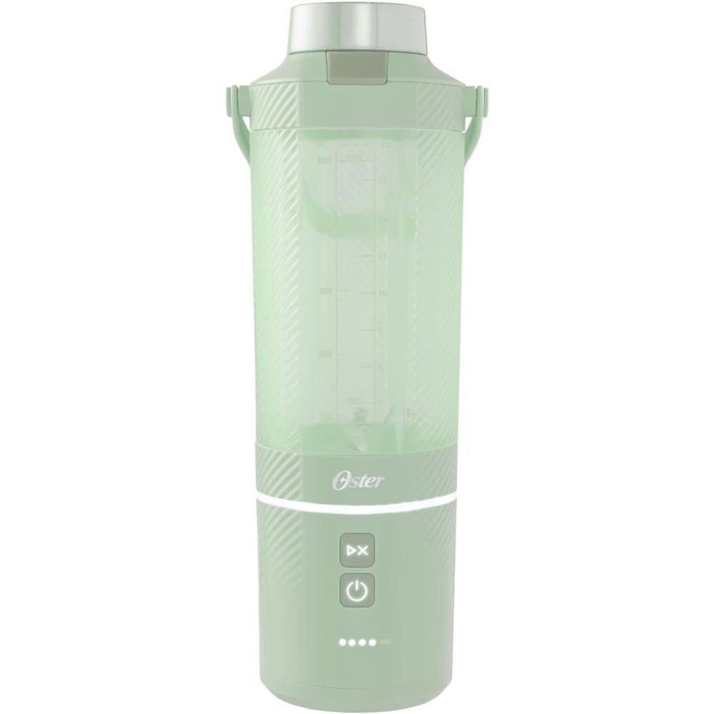 image:imageOster GoMax Portable Blender 20 oz Cordless Personal Blender for Smoothies amp Shakes USBC Rechargeable AntiJam Reversible Blade LeakProof Travel Lid Dishwasher Safe Parts BPAFree BlueMatcha Green