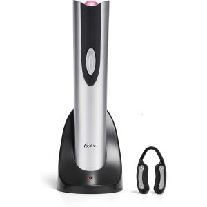 image:imageOster Cordless Electric Wine Bottle Opener with Foil Cutter SilverSilver