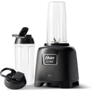image:imageOster Personal Blender for Shakes Smoothies and Single Serve Portable Cups with 2 20ounce OntheGo Spill Proof Cups and Lids BPAFree amp DishwasherSafe Black
