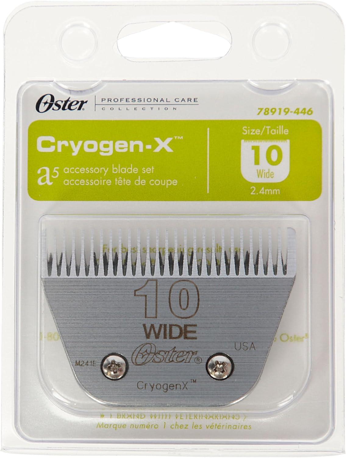 image:imageOster CryogenX Detachable Pet Clipper Blade Size 10 Wide 07891944600510 Wide 24mm
