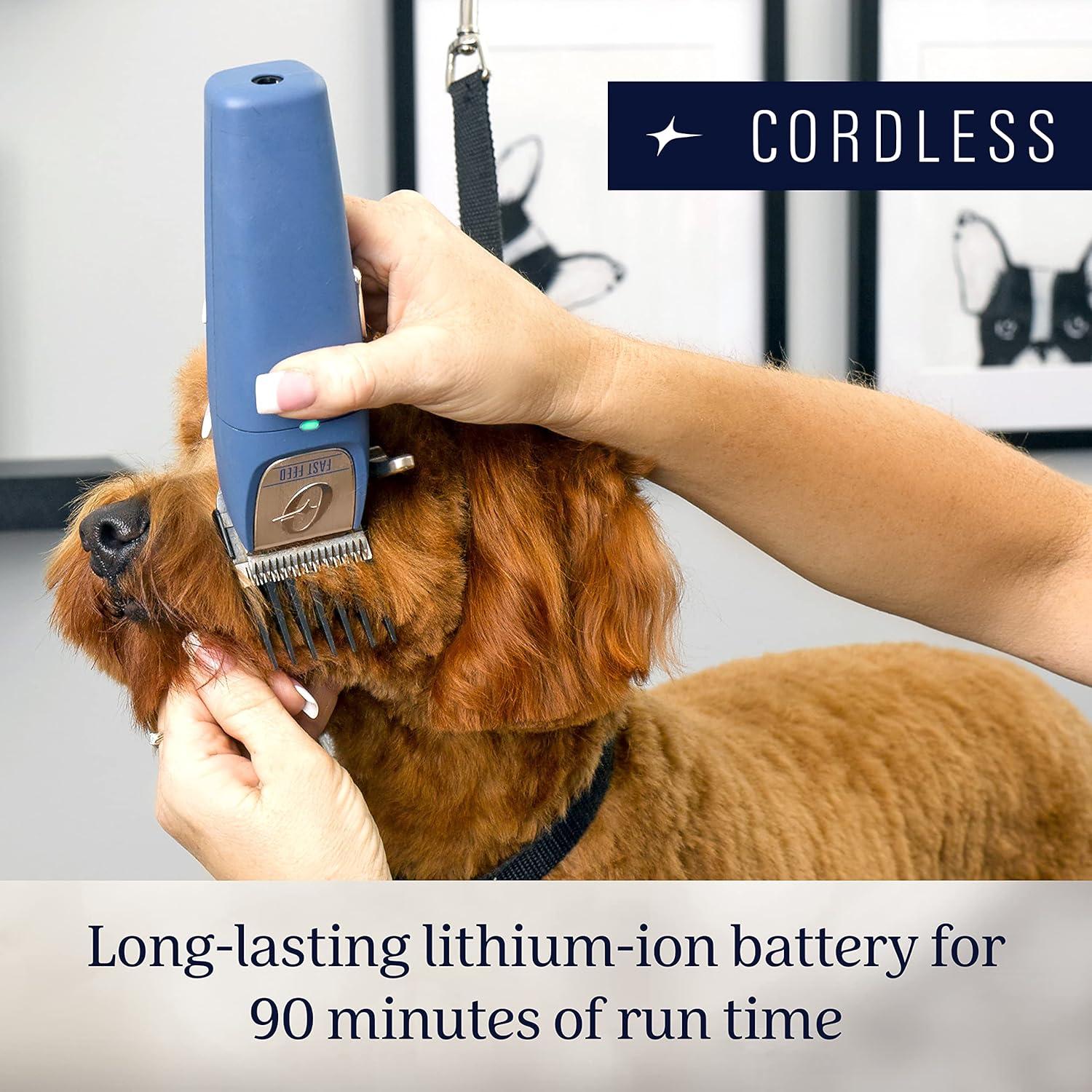 image:imageOster Professional Fast Feed Cordless Pet Clippers Blue