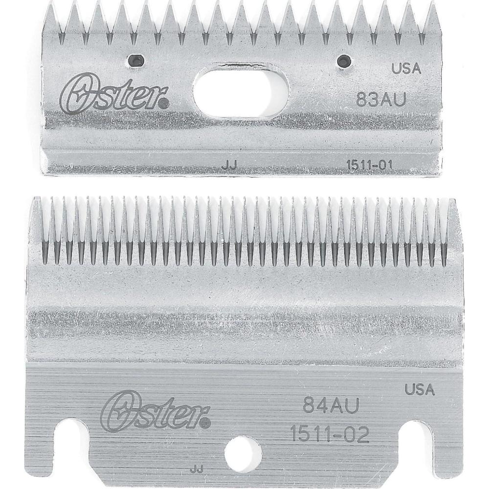 image:imageOster Clipmaster Top and Bottom Clipper Blade Set 83AU and 84AU 078511126001