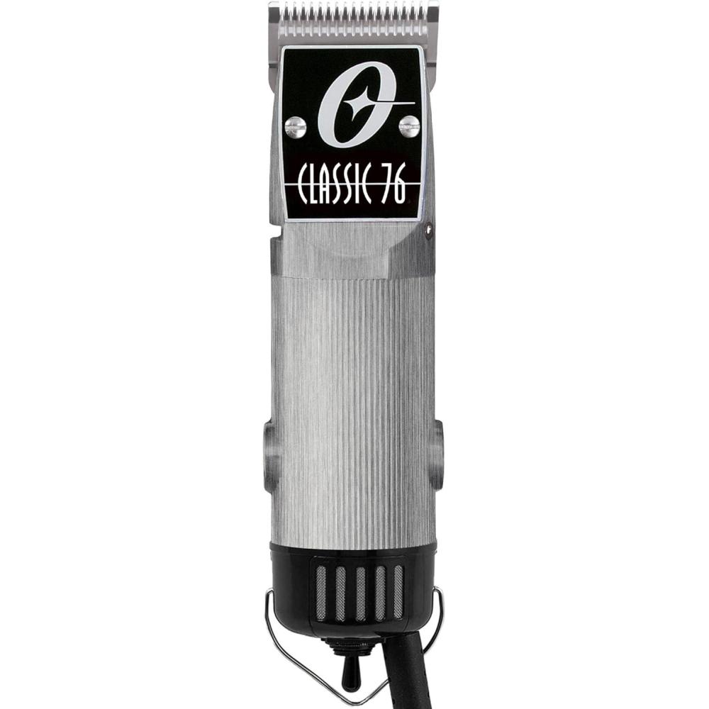 image:imageOster Professional Hair Clippers Classic 76 for Barbers and Hair Cutting with Detachable Blade BurgundySilver