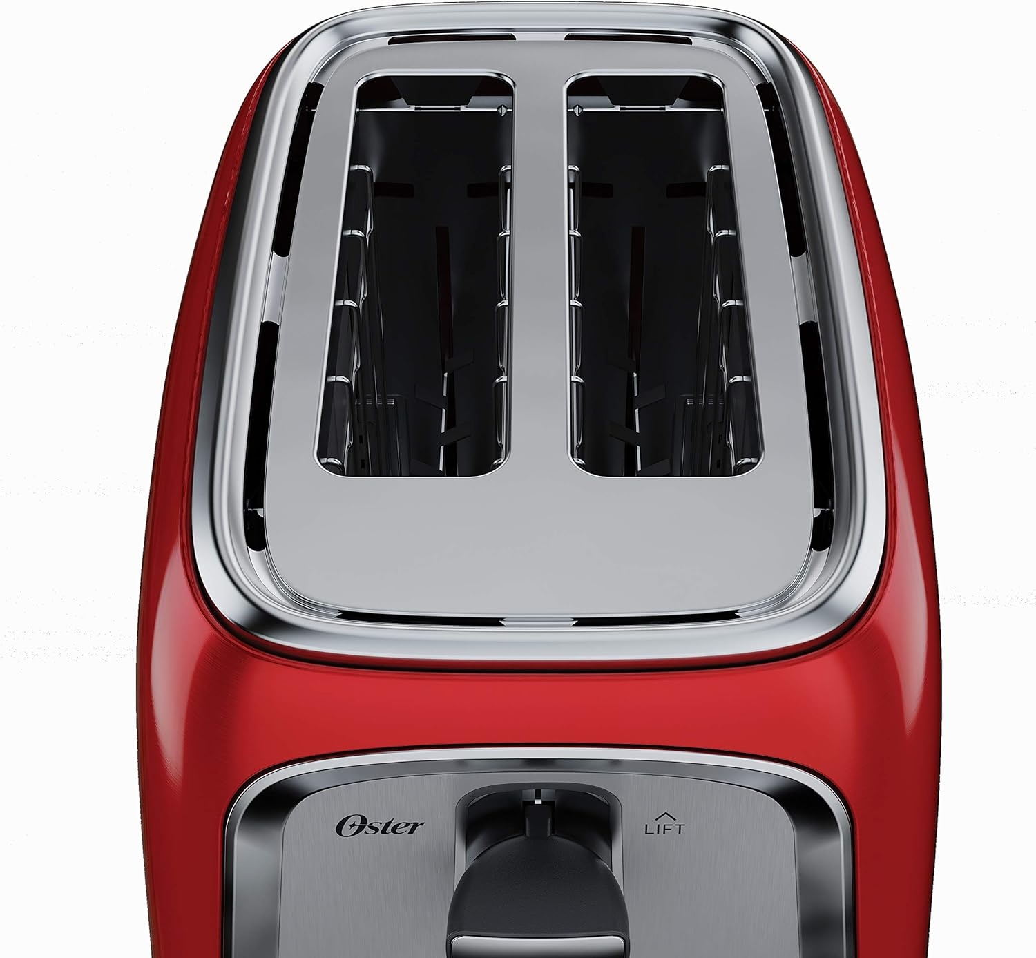 image:imageOster 2Slice Toaster with Advanced Toast Technology Bagel Toaster for All Bread Types Stainless SteelRed