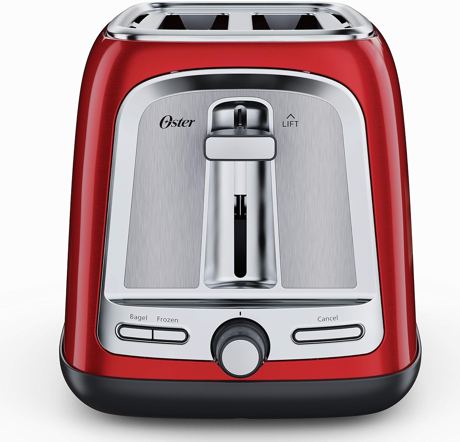 image:imageOster 2Slice Toaster with Advanced Toast Technology Bagel Toaster for All Bread Types Stainless SteelRed