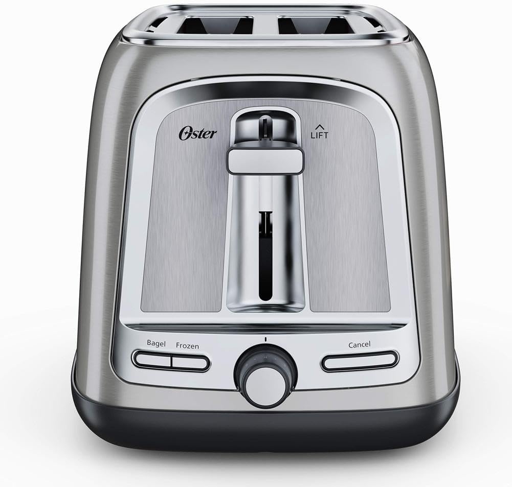 image:imageOster 2Slice Toaster with Advanced Toast Technology Bagel Toaster for All Bread Types Stainless SteelStainless Steel