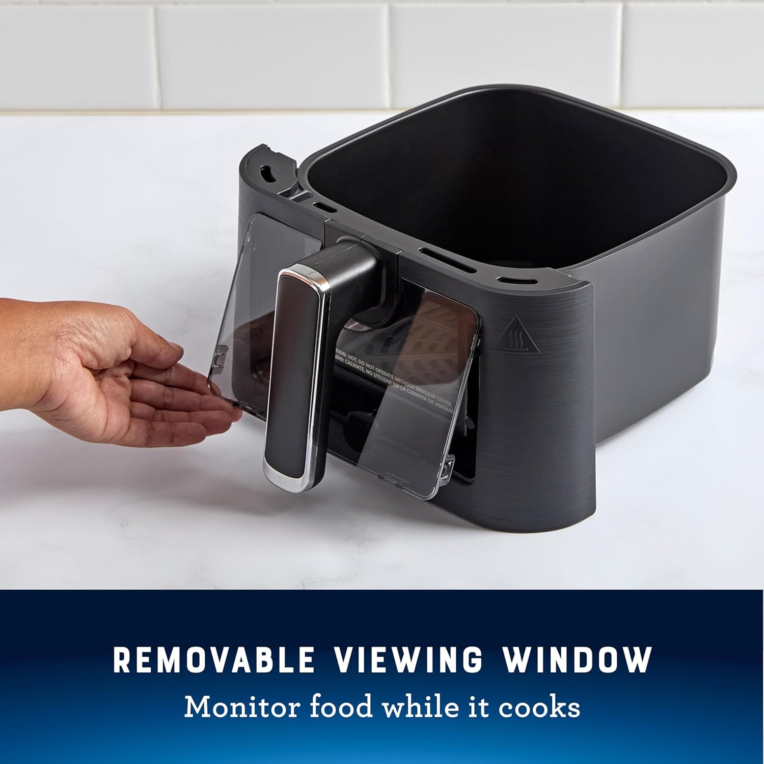 image:imageOster 6 Quart Digital Air Fryer with Window Large Capacity Airfryer for Easy Cooking4Quart