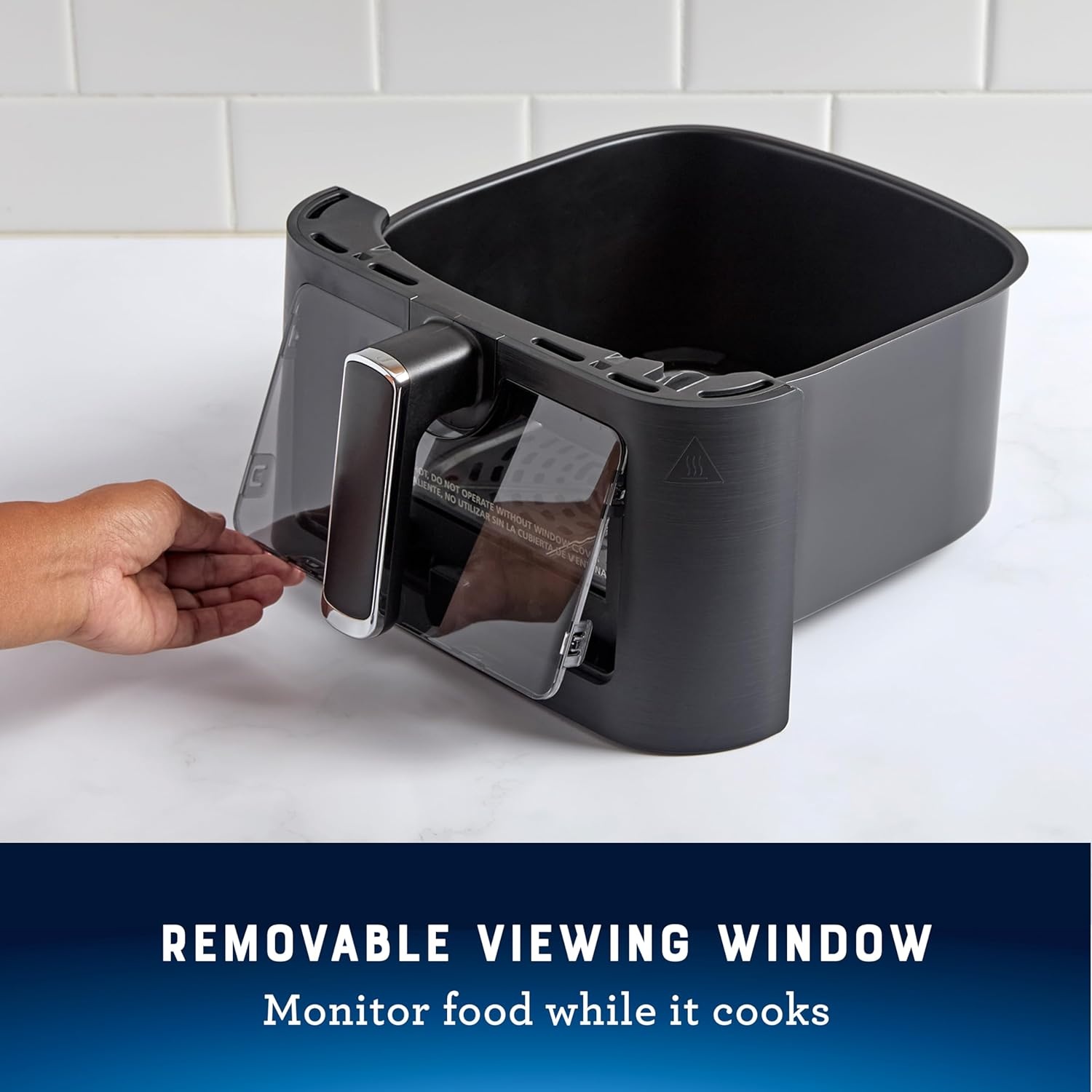 image:imageOster 6 Quart Digital Air Fryer with Window Large Capacity Airfryer for Easy Cooking6Quart