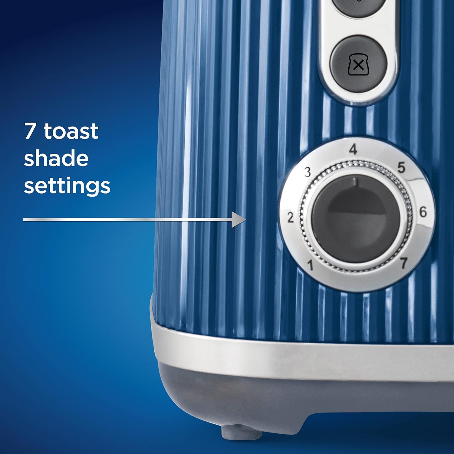 image:imageOster Retro 2Slice Toaster with QuickCheck Lever ExtraWide Slots Impressions Collection RedBlue