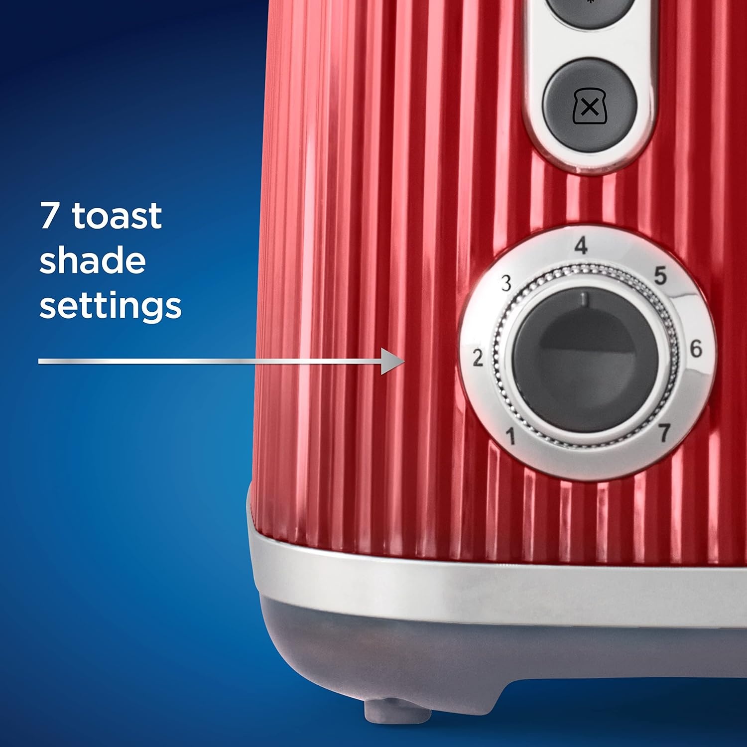 image:imageOster Retro 2Slice Toaster with QuickCheck Lever ExtraWide Slots Impressions Collection RedRed