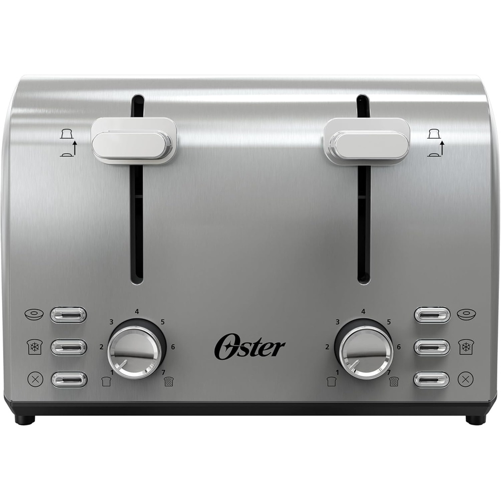 image:imageOster 2Slice Toaster with Extra Wide Slots Bagel Toaster Stainless Steel4 Slice