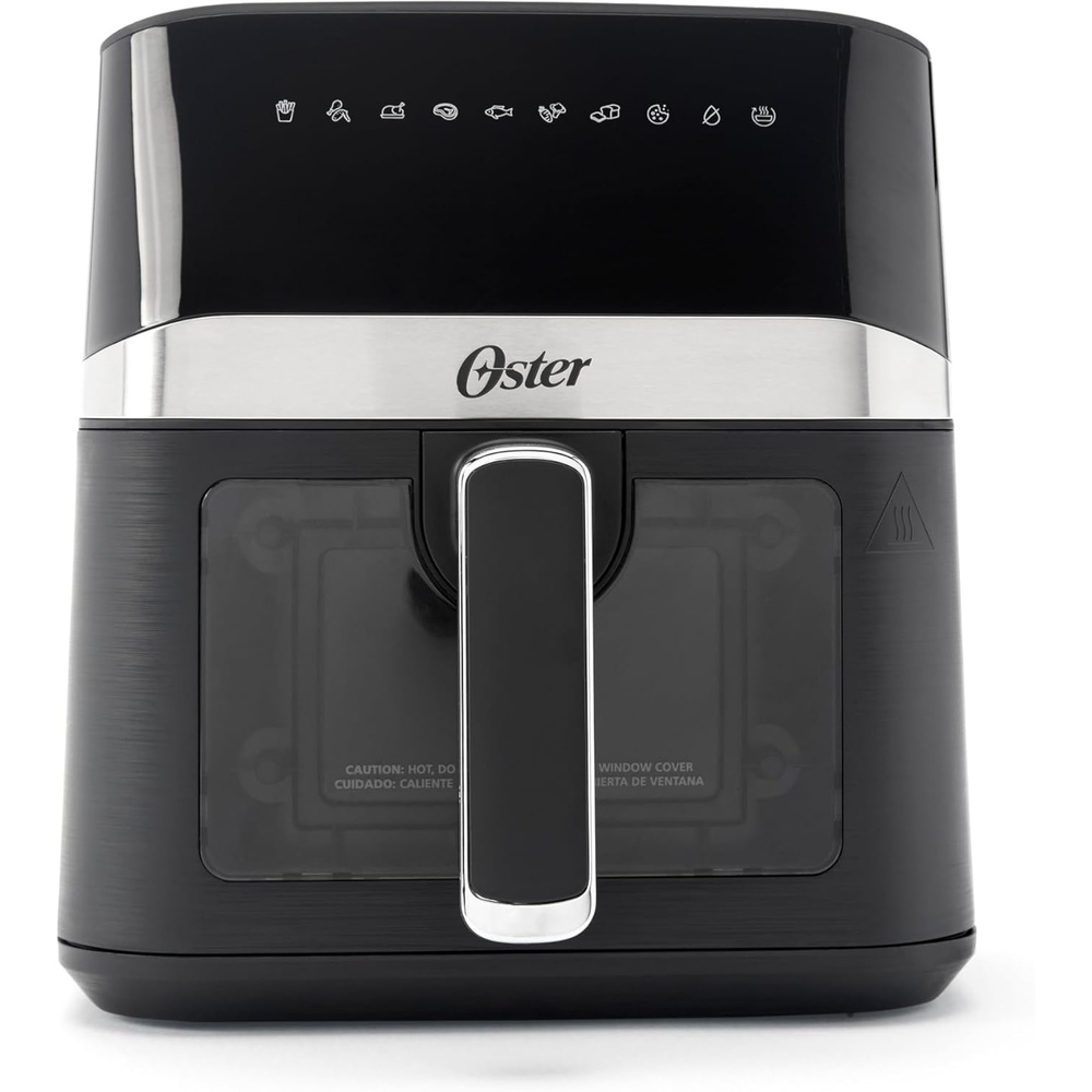 image:imageOster 6 Quart Digital Air Fryer with Window Large Capacity Airfryer for Easy Cooking4Quart