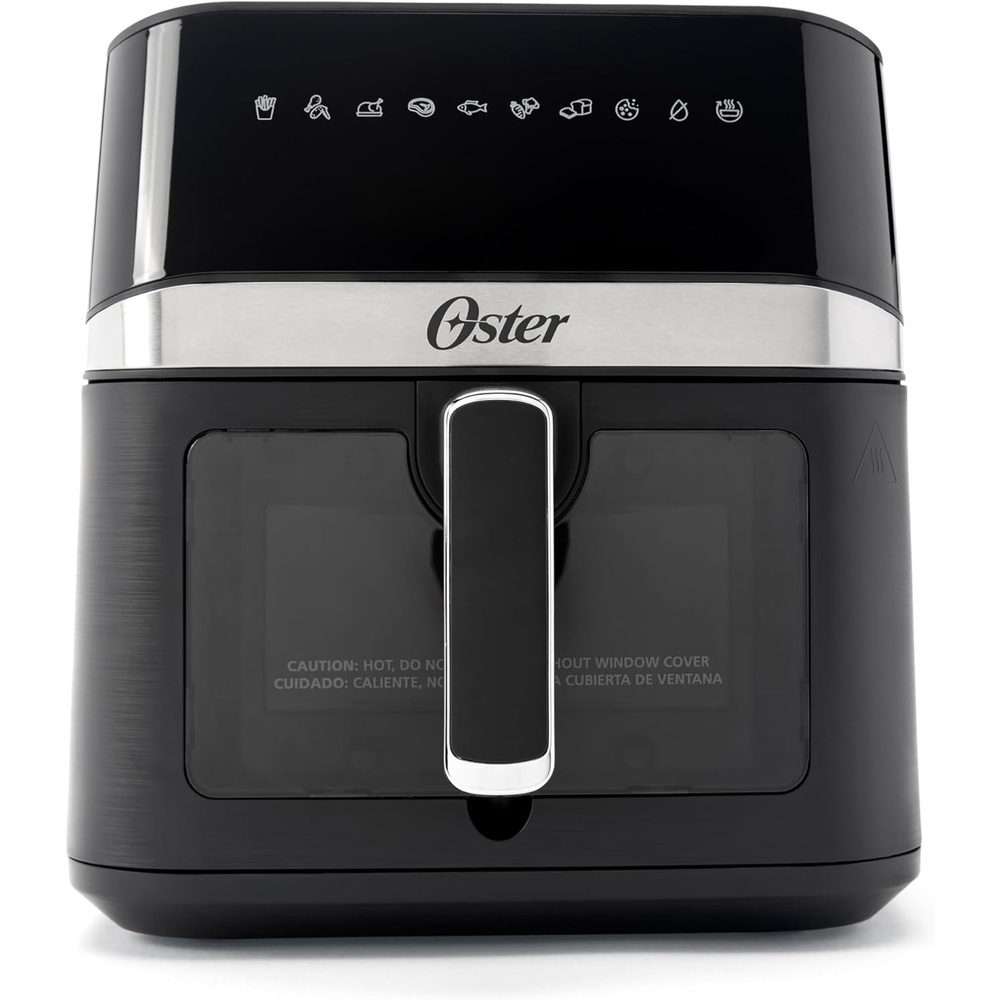 image:imageOster 6 Quart Digital Air Fryer with Window Large Capacity Airfryer for Easy Cooking6Quart