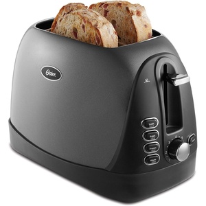 image:imageOster 2 Slice Bread Bagel Toaster Metallic GreyMetallic Gray