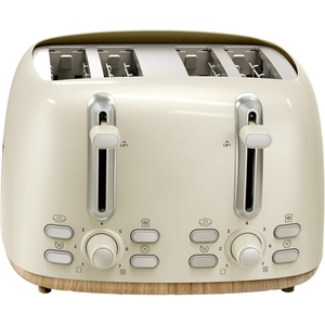 image:imageOster 4Slice Toaster with Extra Wide Slots Bagel Toaster Oat Milk4  Slice