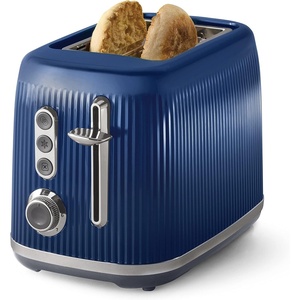 image:imageOster Retro 2Slice Toaster with QuickCheck Lever ExtraWide Slots Impressions Collection RedBlue