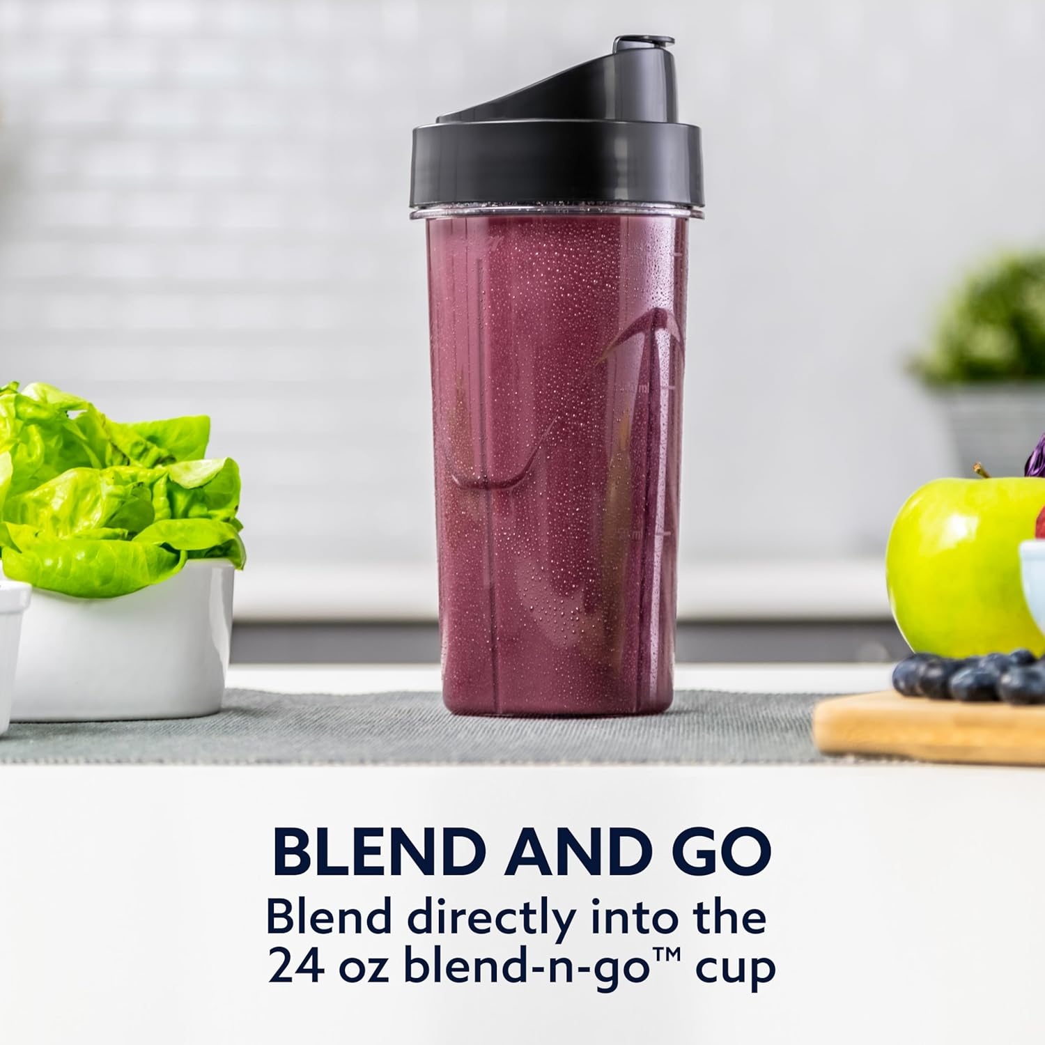 image:imageOster Pro 1200 Smoothie Blender with Glass Jar amp 24oz ToGo Cup Countertop Kitchen Blender with 7 Speeds 1200W Power Brushed NickelBlender