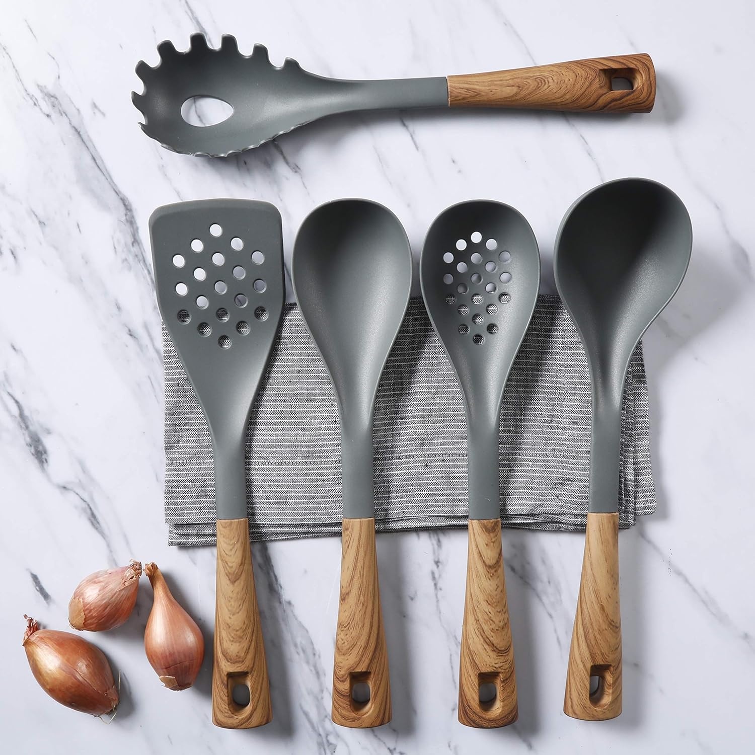 image:imageOster Everwood 5Piece Nylon Tools Set GreyWood