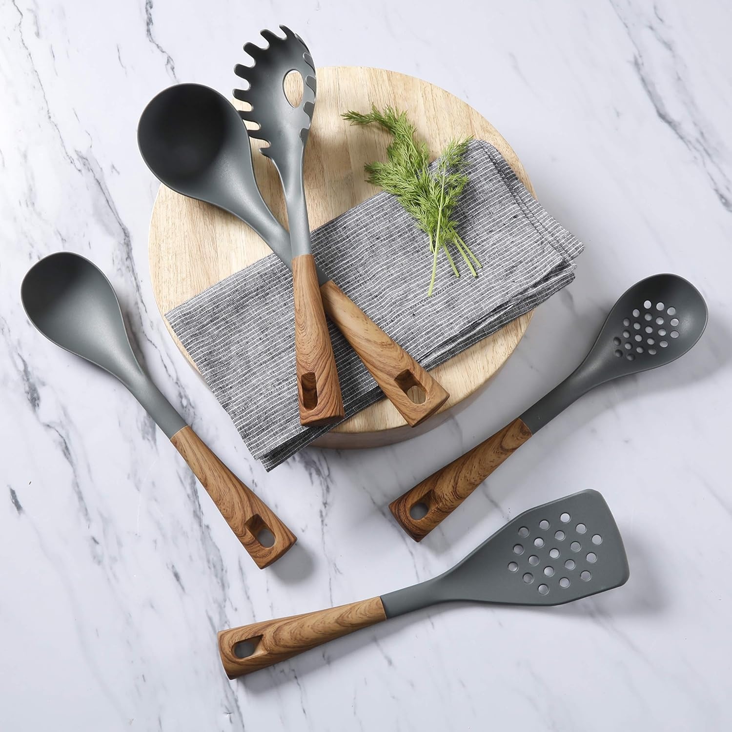 image:imageOster Everwood 5Piece Nylon Tools Set GreyWood