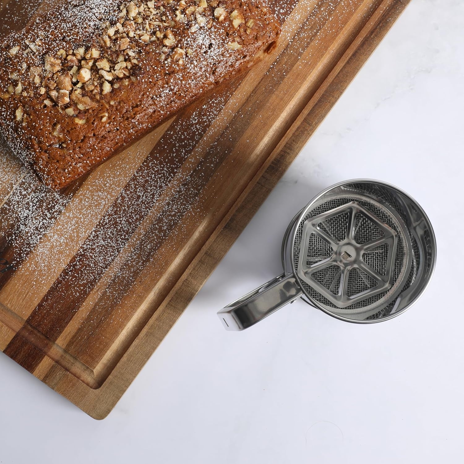 image:imageOster Helmsdale 2 Cup Stainless Steel Flour Sifter for Baking for Crank SifterStainless Steel Flour Sifter