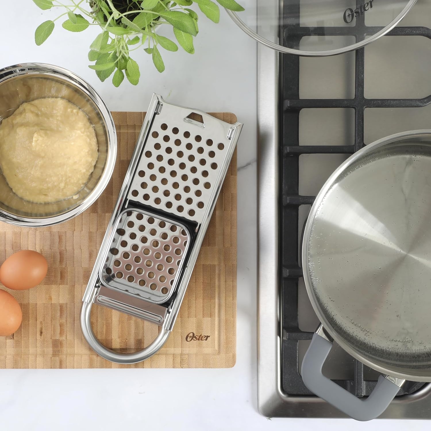 image:imageOster Helmsdale Stainless Steel Spaetzle Maker Traditional German Egg Noodle MakerStainless Steel Spaetzle Maker