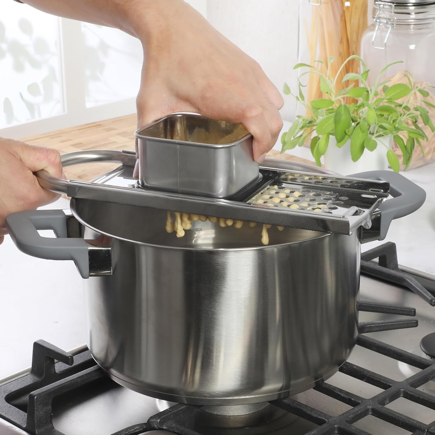 image:imageOster Helmsdale Stainless Steel Spaetzle Maker Traditional German Egg Noodle MakerStainless Steel Spaetzle Maker