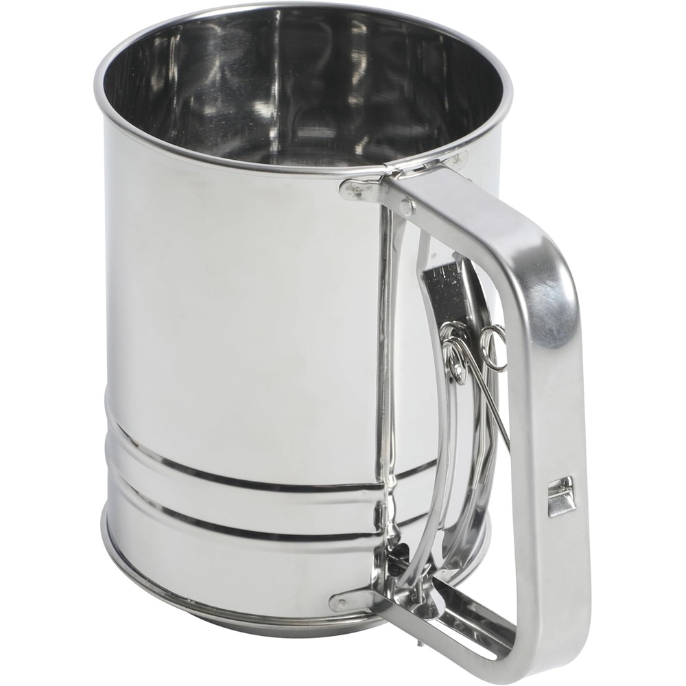 image:imageOster Helmsdale 2 Cup Stainless Steel Flour Sifter for Baking for Crank SifterStainless Steel Flour Sifter