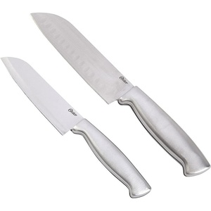 image:imageOster Baldwyn 2 Piece Stainless Steel Santoku Set
