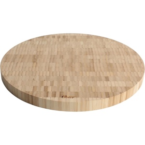 image:imageOster Capeheart Rectangular End Grain Bamboo Cutting Board  165 x 118 Wooden Durable Kitchen Chopping Carving Boards with Juice Grooves Oil FinishedBamboo Wood Capeheart Round