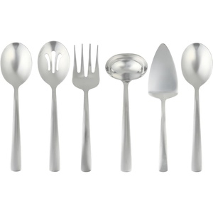 image:imageOster Eastleigh 6Piece Stainless Steel Hostess Set Flatware Serving Utensil Set for Parties and Dinners RustResistant Dishwasher Safe