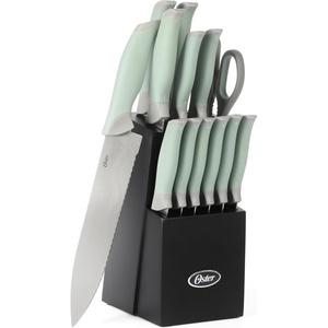 image:imageOster Lindbergh 14 Piece Cutlery Set RedSage Green